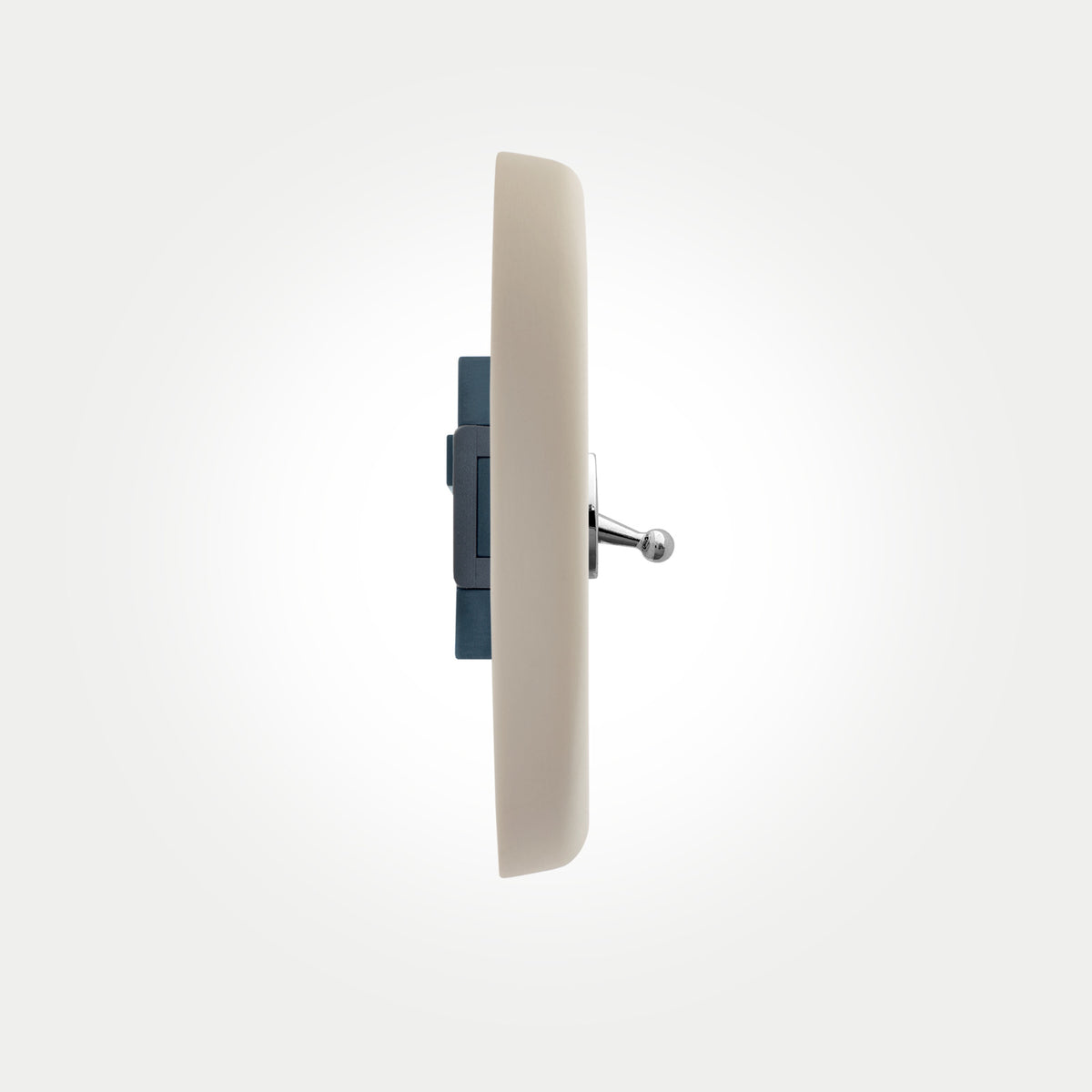 3 Gang White Switch With Chrome Toggle
