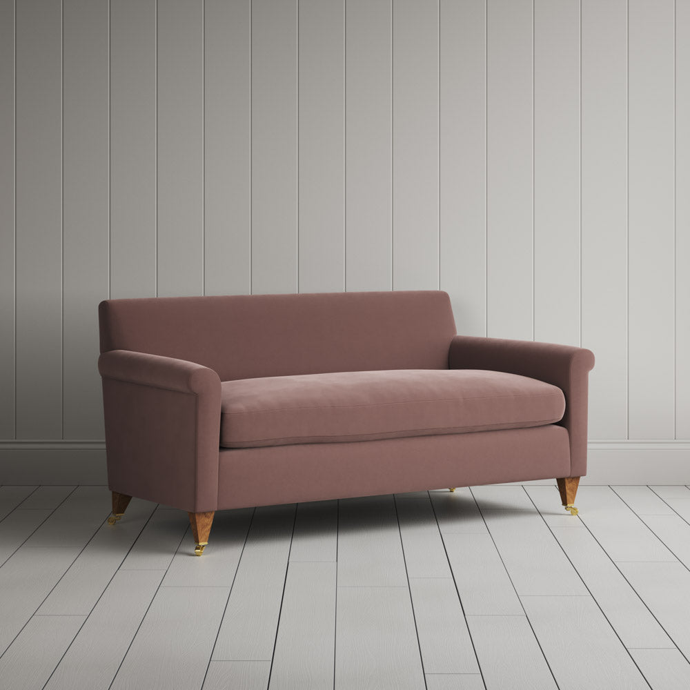 Idler 2 Seater Sofa in Intelligent Velvet Dusky Pink