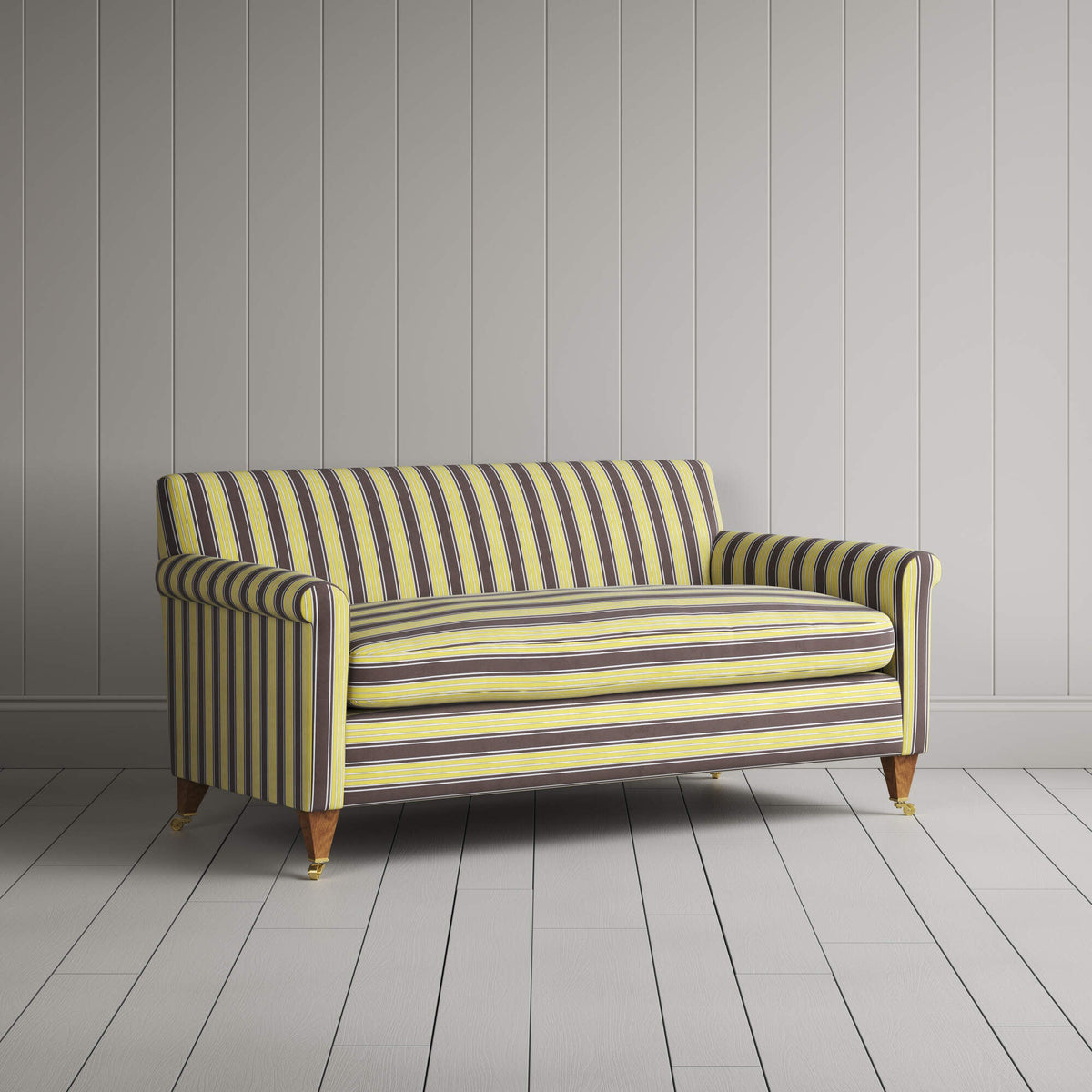 Idler 2 Seater Sofa in Regatta Cotton, Custard