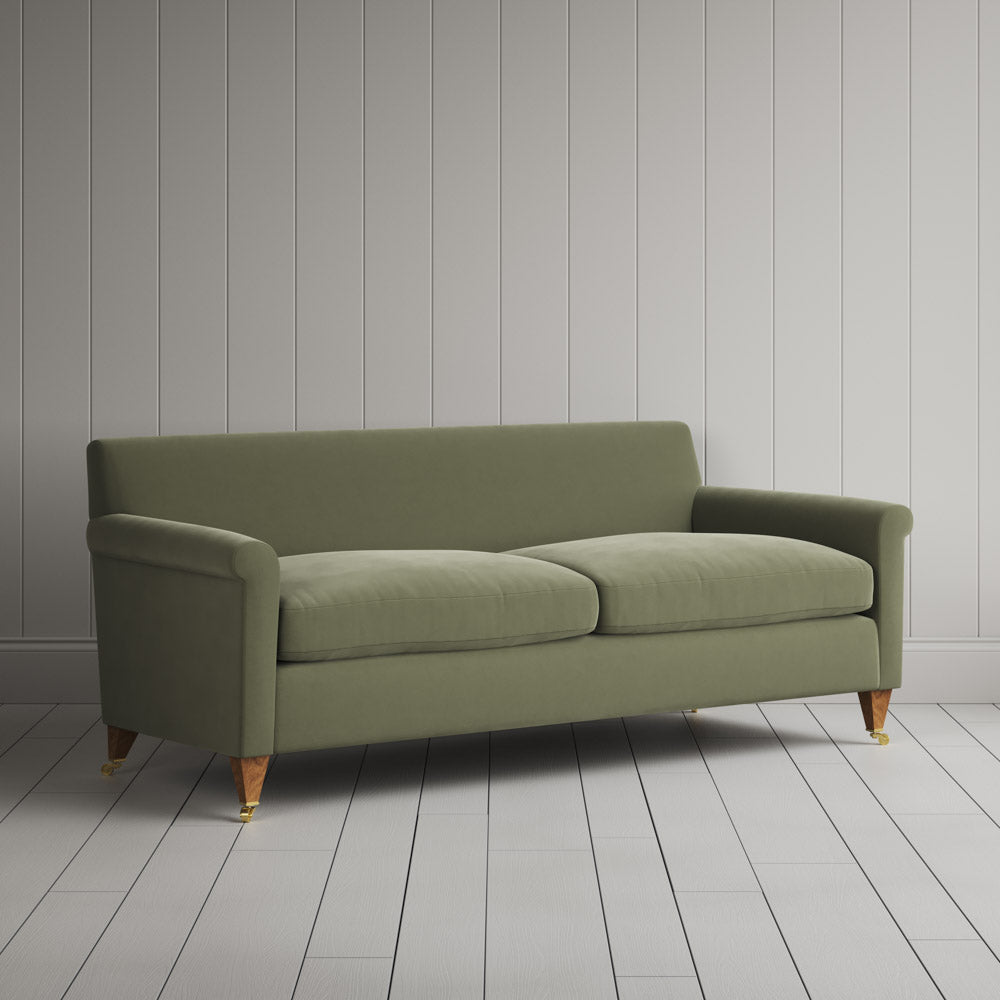 Idler 3 Seater Sofa in Intelligent Velvet Green Tea