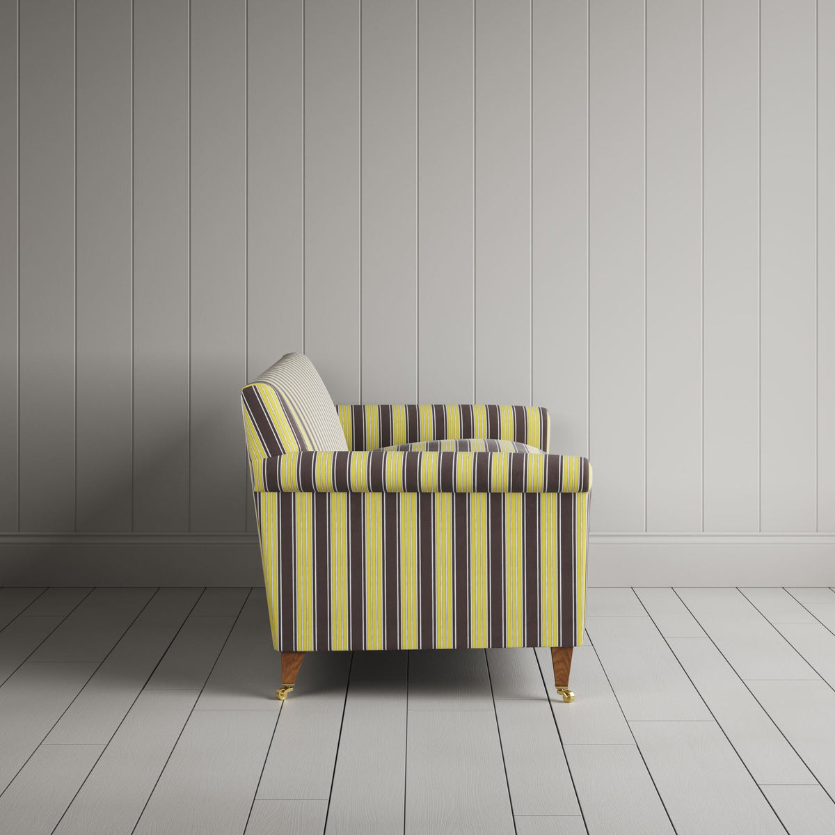 Idler 3 Seater Sofa in Regatta Cotton, Custard
