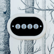4 Gang Black Switch With Chrome Toggle