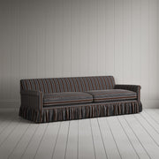 Curtain Call 4 Seater Sofa in Regatta Cotton, Charcoal
