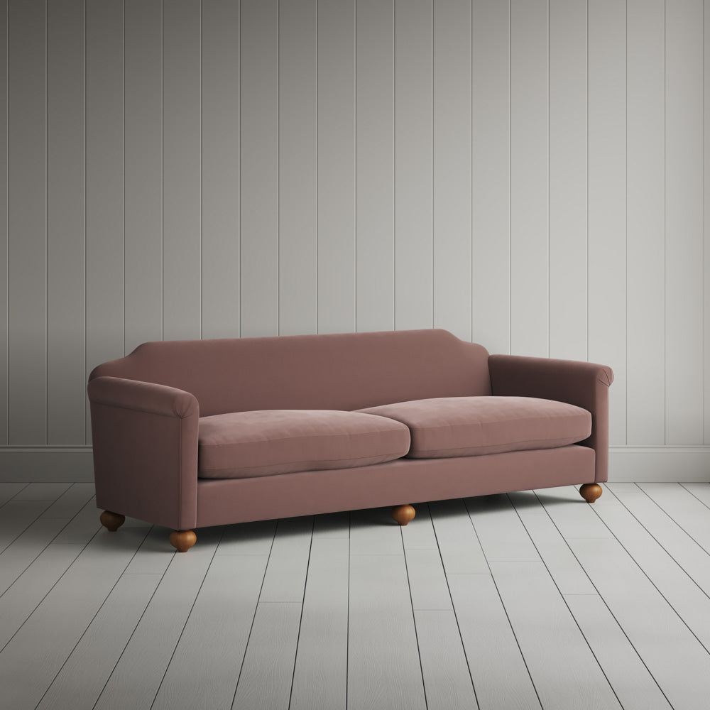 Dolittle 4 seater Sofa in Intelligent Velvet Dusky Pink