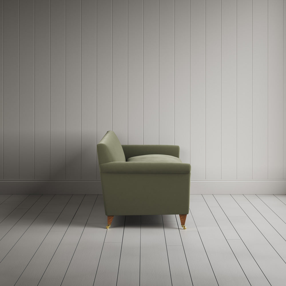 Idler 4 seater sofa in Intelligent Velvet Green Tea