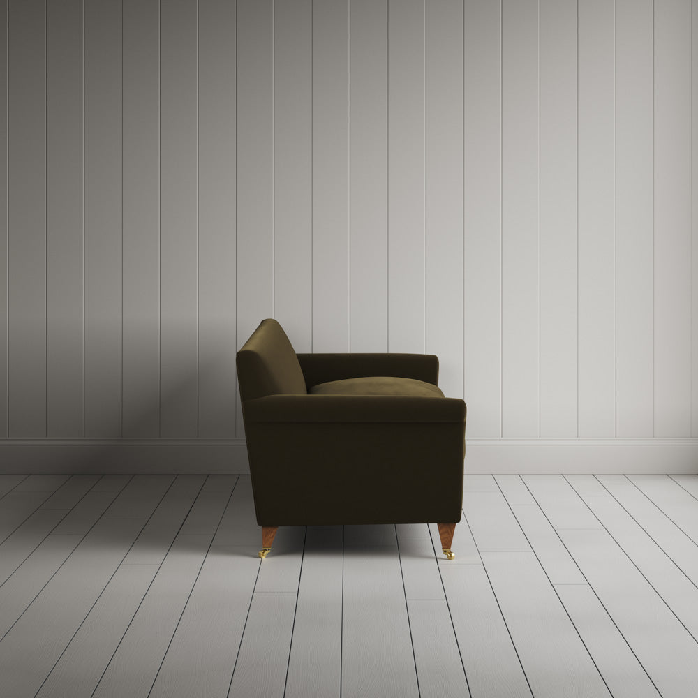 Idler 4 seater sofa in Intelligent Velvet Seaweed