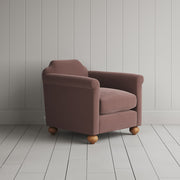 Dolittle Armchair in Intelligent Velvet Dusky Pink