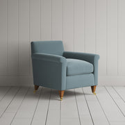Idler Armchair in Intelligent Velvet Mineral