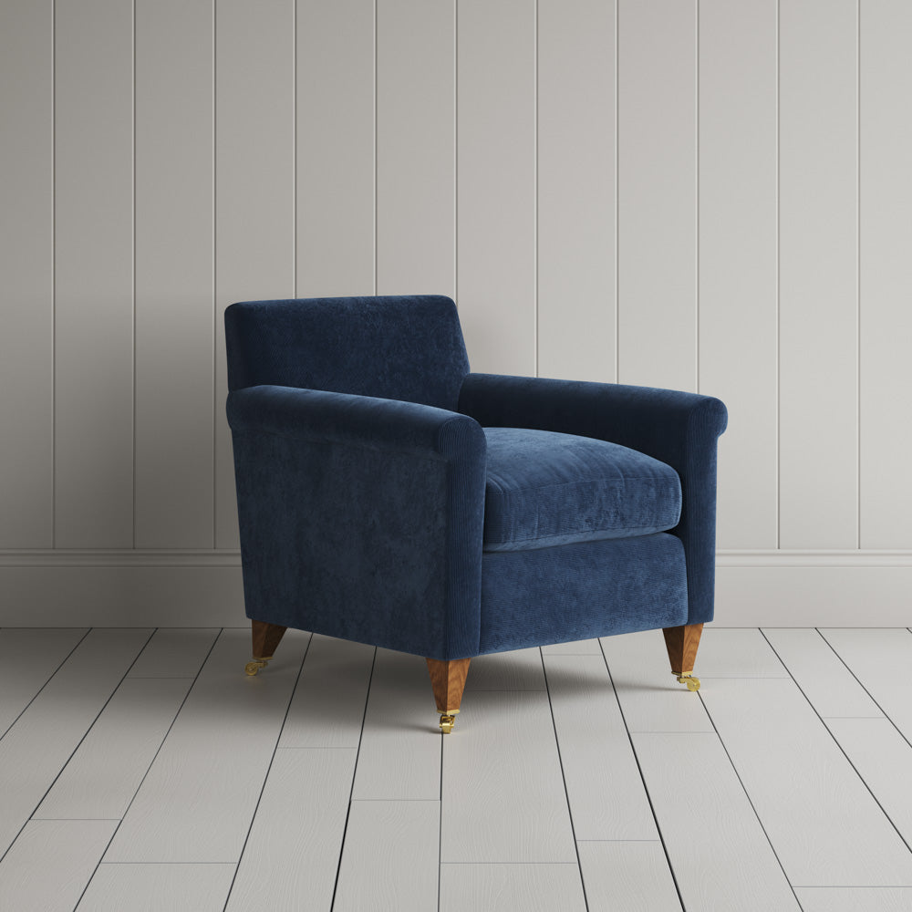 Idler Armchair in Classic Corduroy Twilight Blue