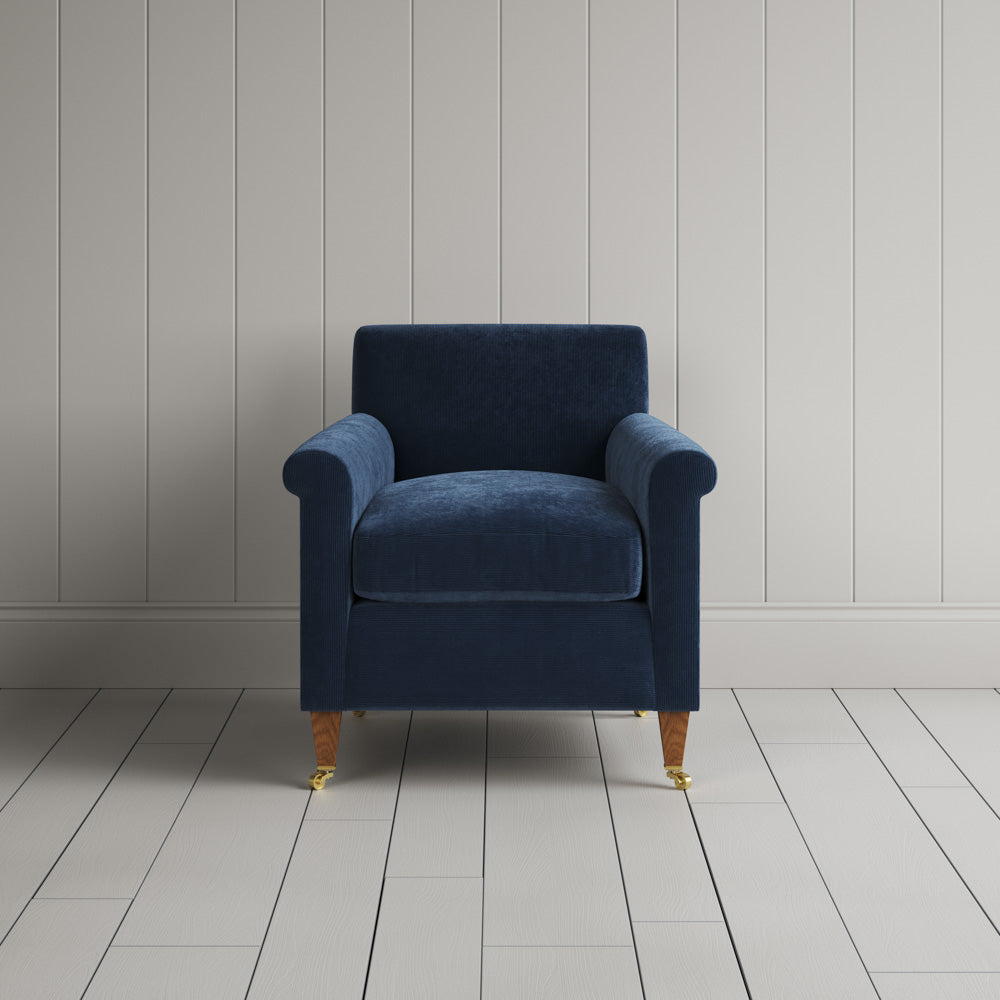 Idler Armchair in Classic Corduroy Twilight Blue