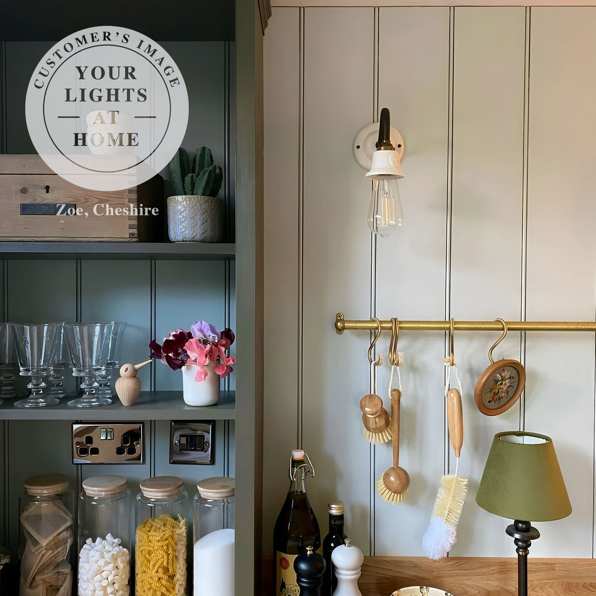 Bergholt Delphinium Wall Light