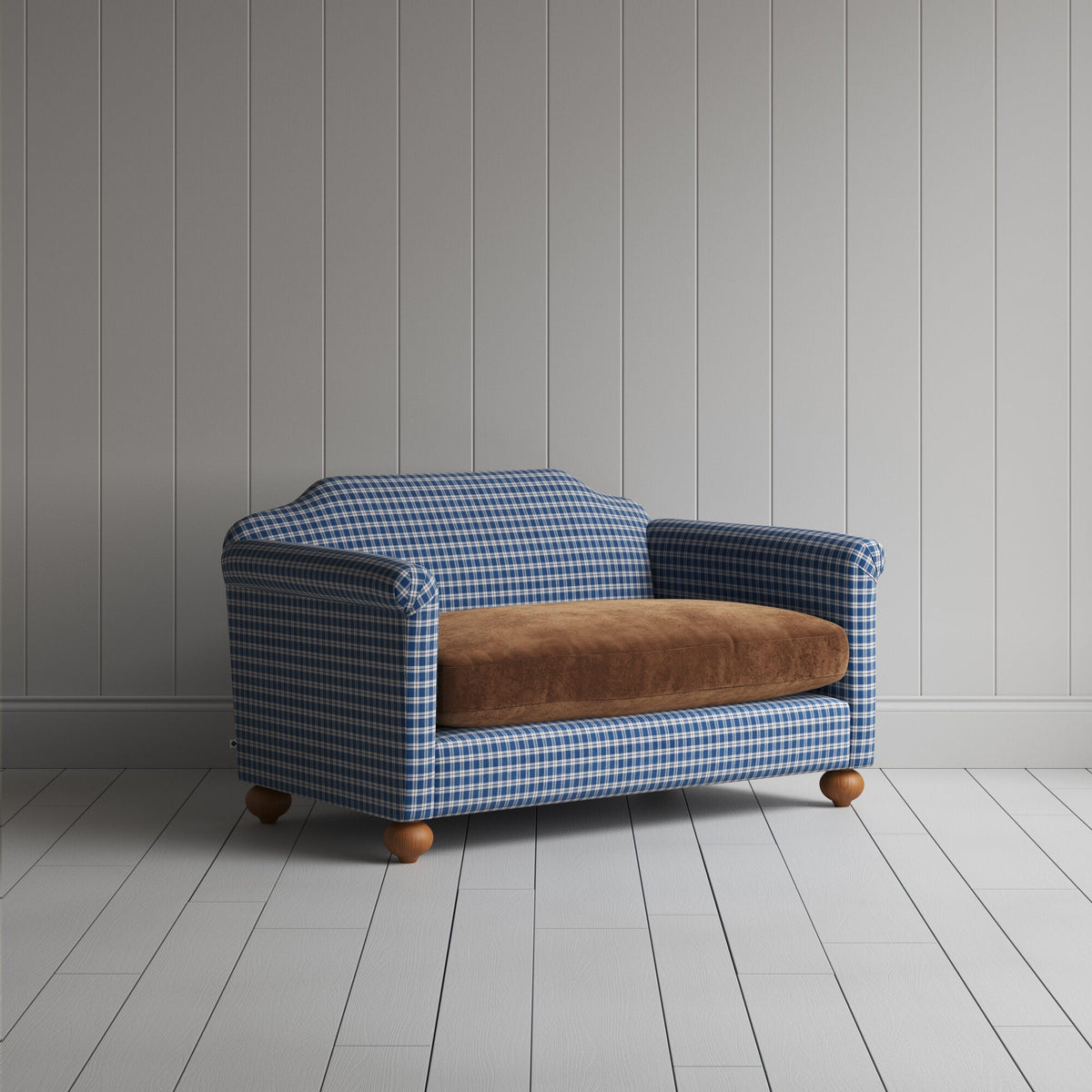 Dolittle BIG LOVE Seat in Well Plaid Frame and Classic Corduroy Tobacco Seat