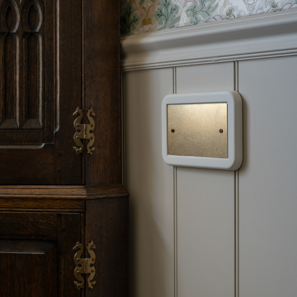 Double Porcelain Switch Socket Surround Only