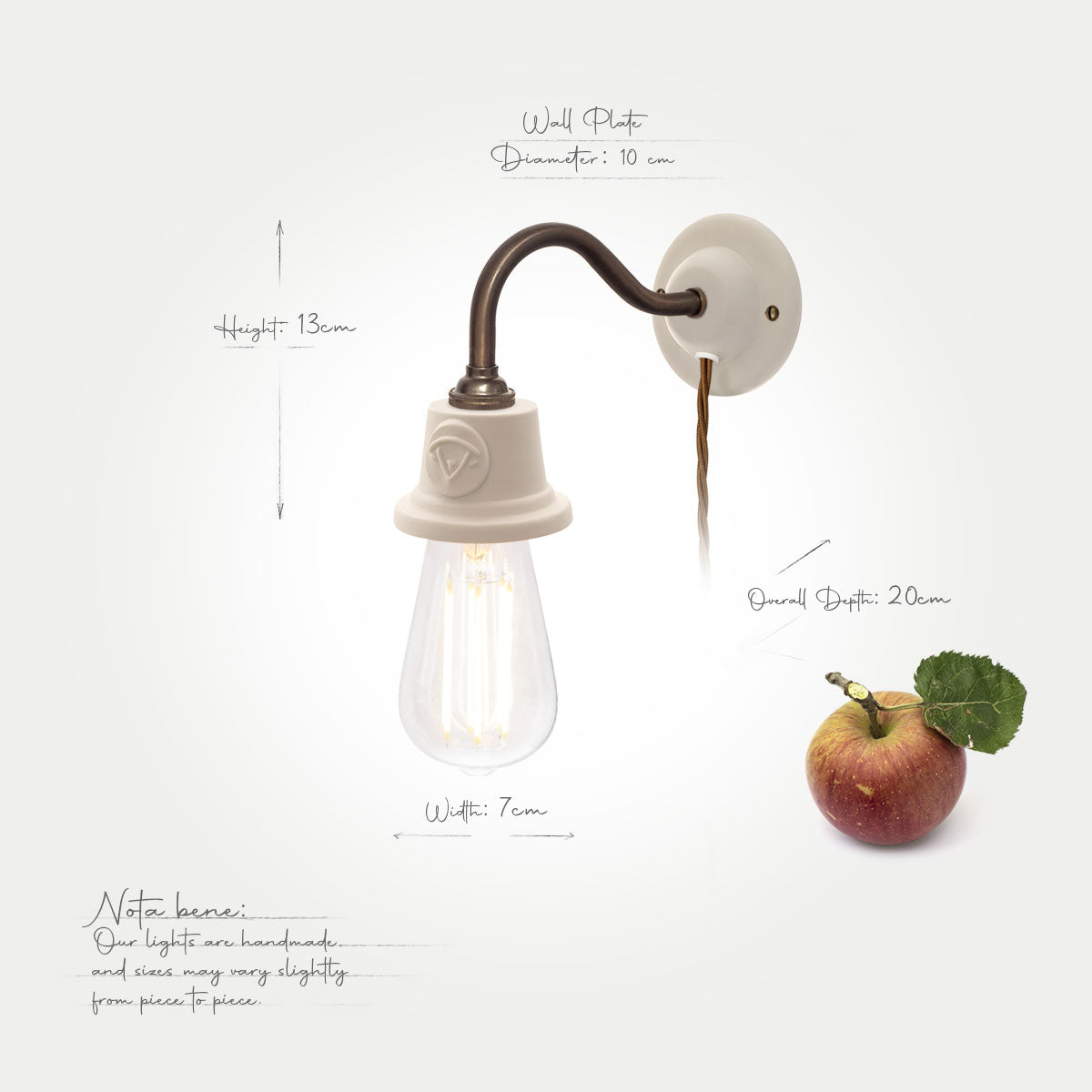 Bergholt Delphinium Plug-In Wall Light