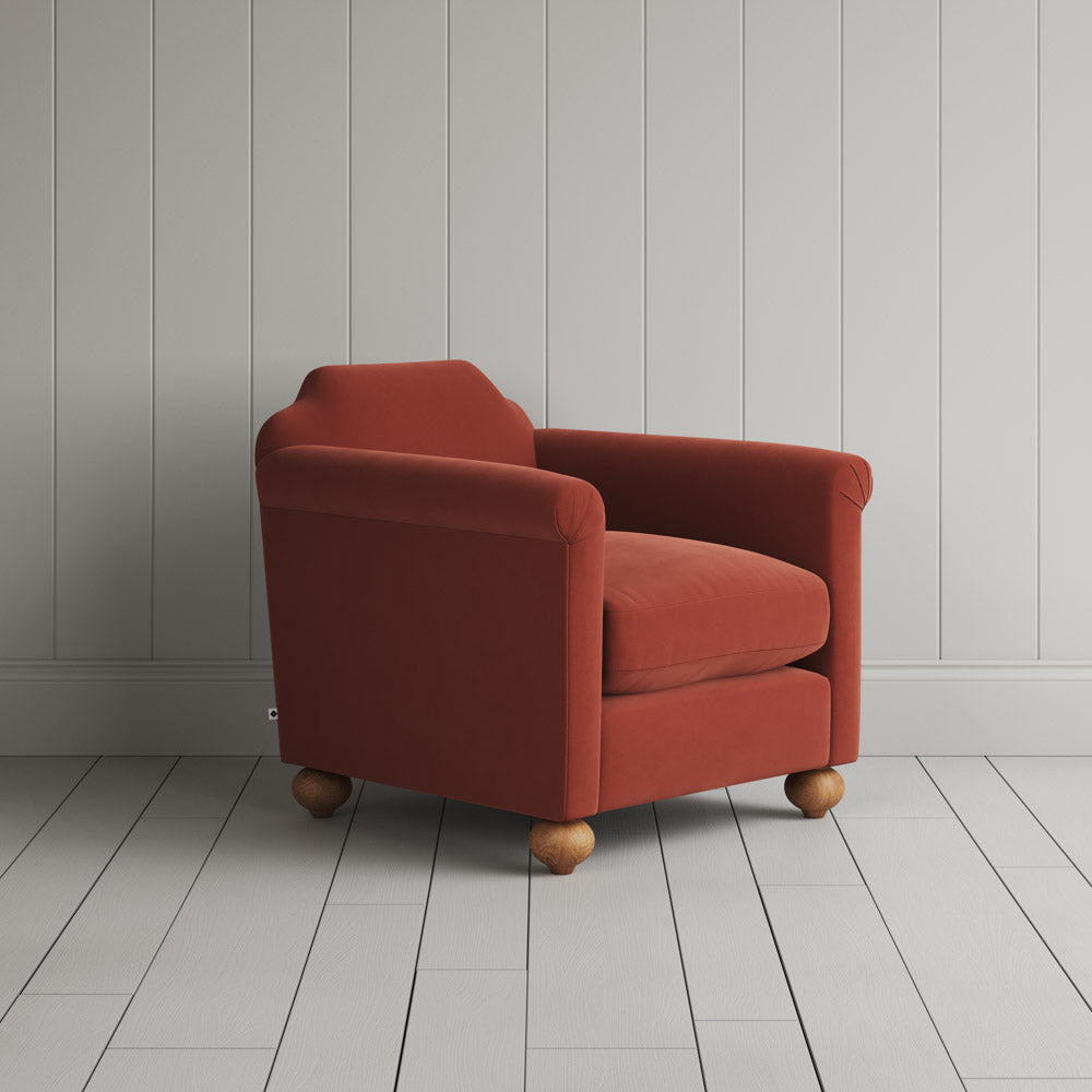 Dolittle Armchair in Intelligent Velvet Sienna