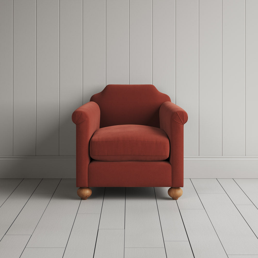 Dolittle Armchair in Intelligent Velvet Sienna