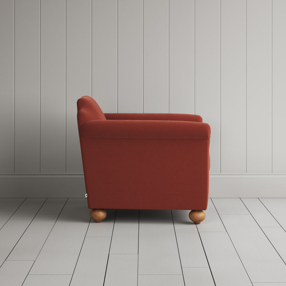 Dolittle Armchair in Intelligent Velvet Sienna