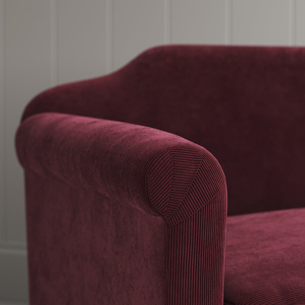 Dolittle 2 seater sofa in Classic Corduroy Cherry