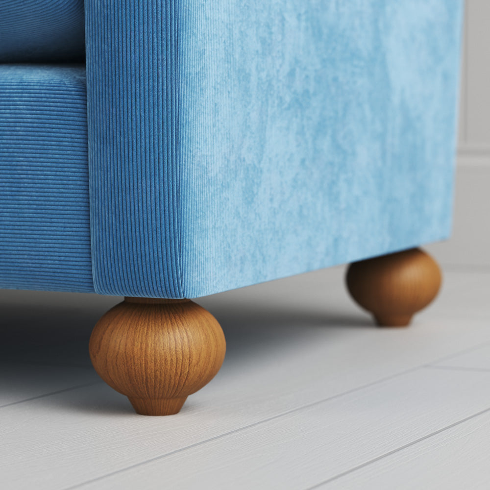 Dolittle 2 seater sofa in Classic Corduroy Harbour Blue