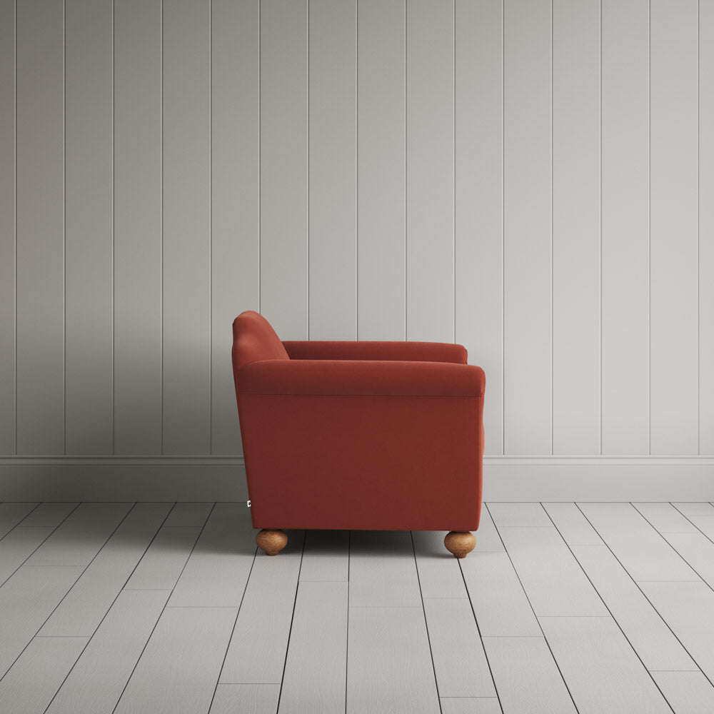 Dolittle Love Seat in Intelligent Velvet Sienna