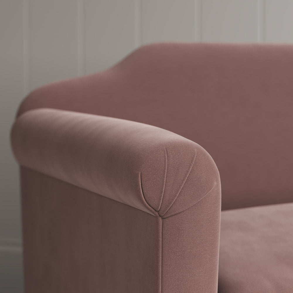 Dolittle Armchair in Intelligent Velvet Dusky Pink