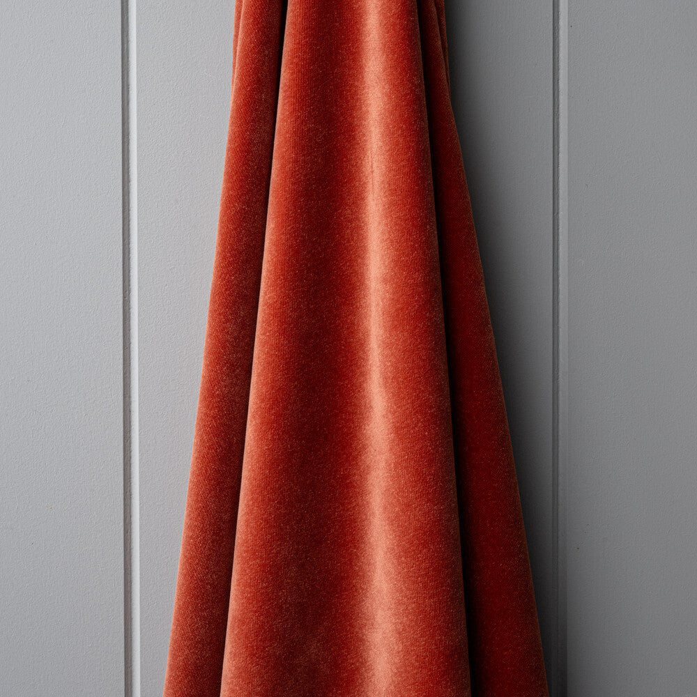 Perch Slipper Armchair in Intelligent Velvet Sienna