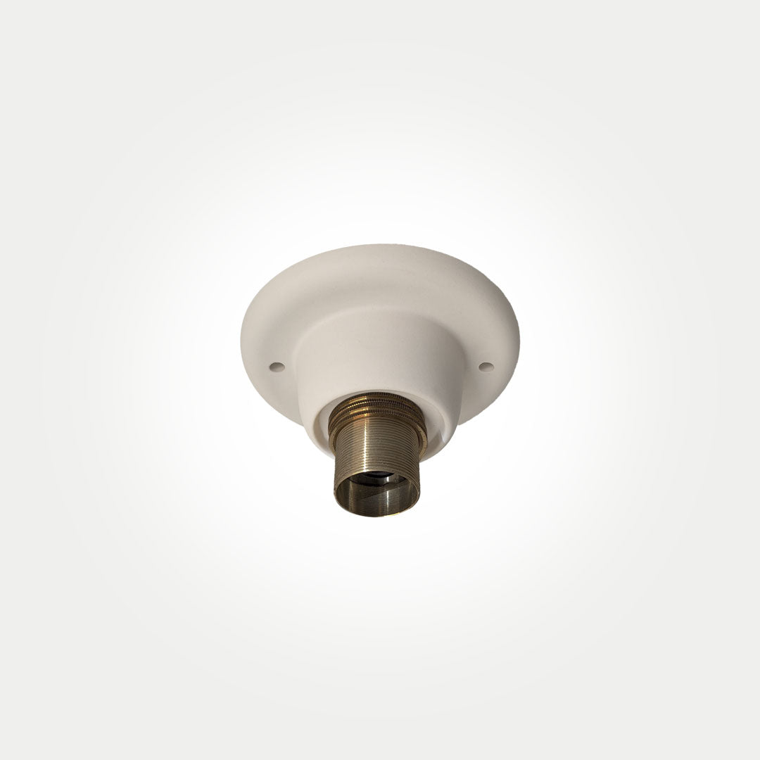 Flush Fitting Ceiling Rose With Bulb Holder