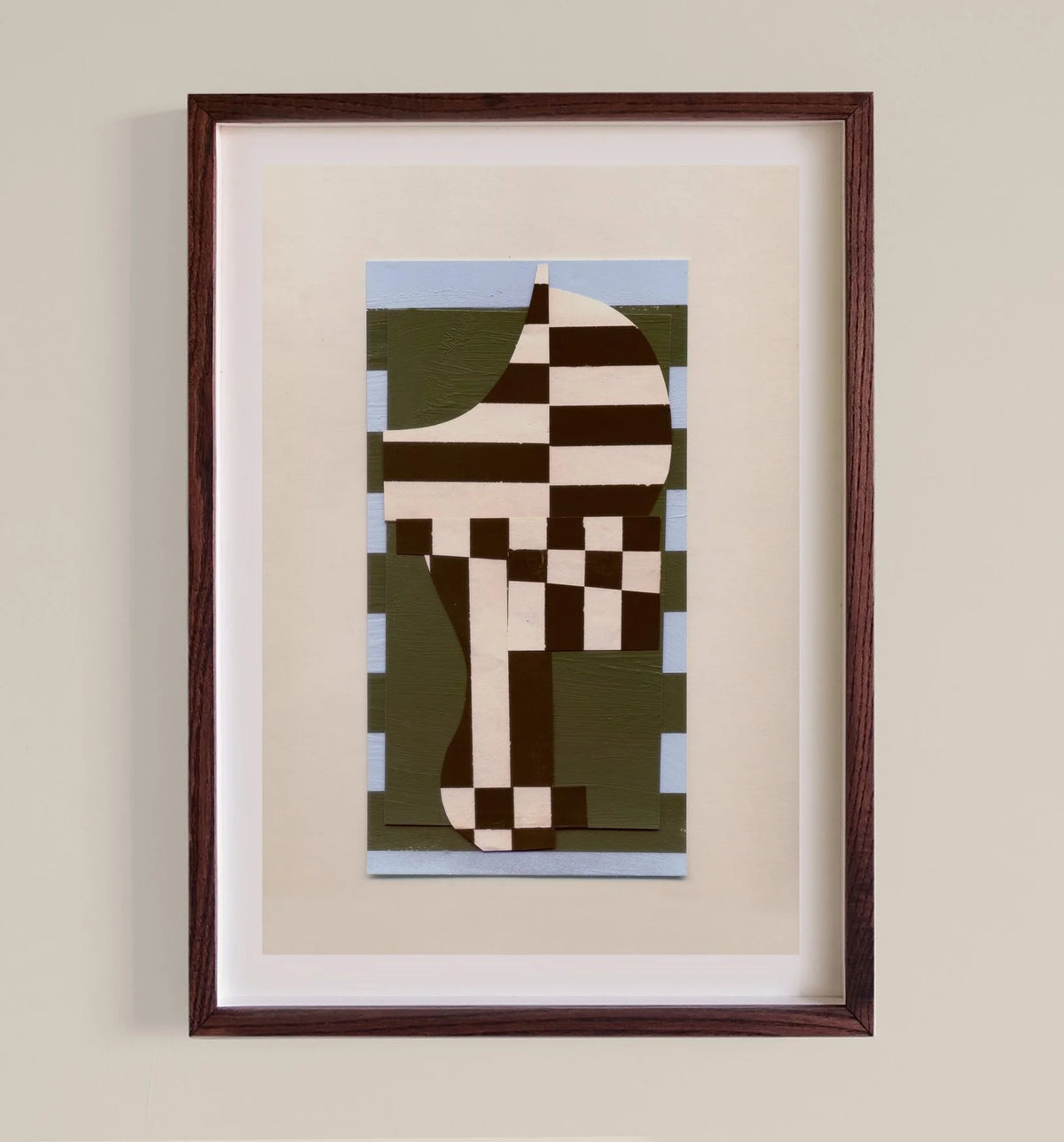 Interplay print by Emily Forgot shown framed