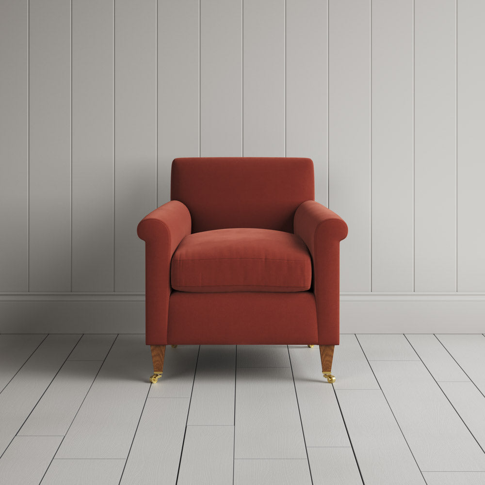 Idler Armchair in Intelligent Velvet Sienna