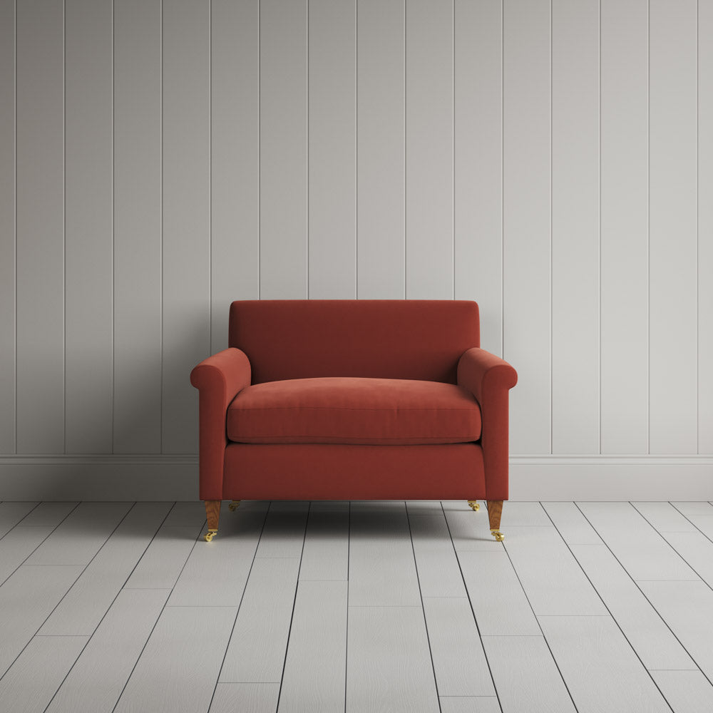 Idler Love Seat in Intelligent Velvet Sienna