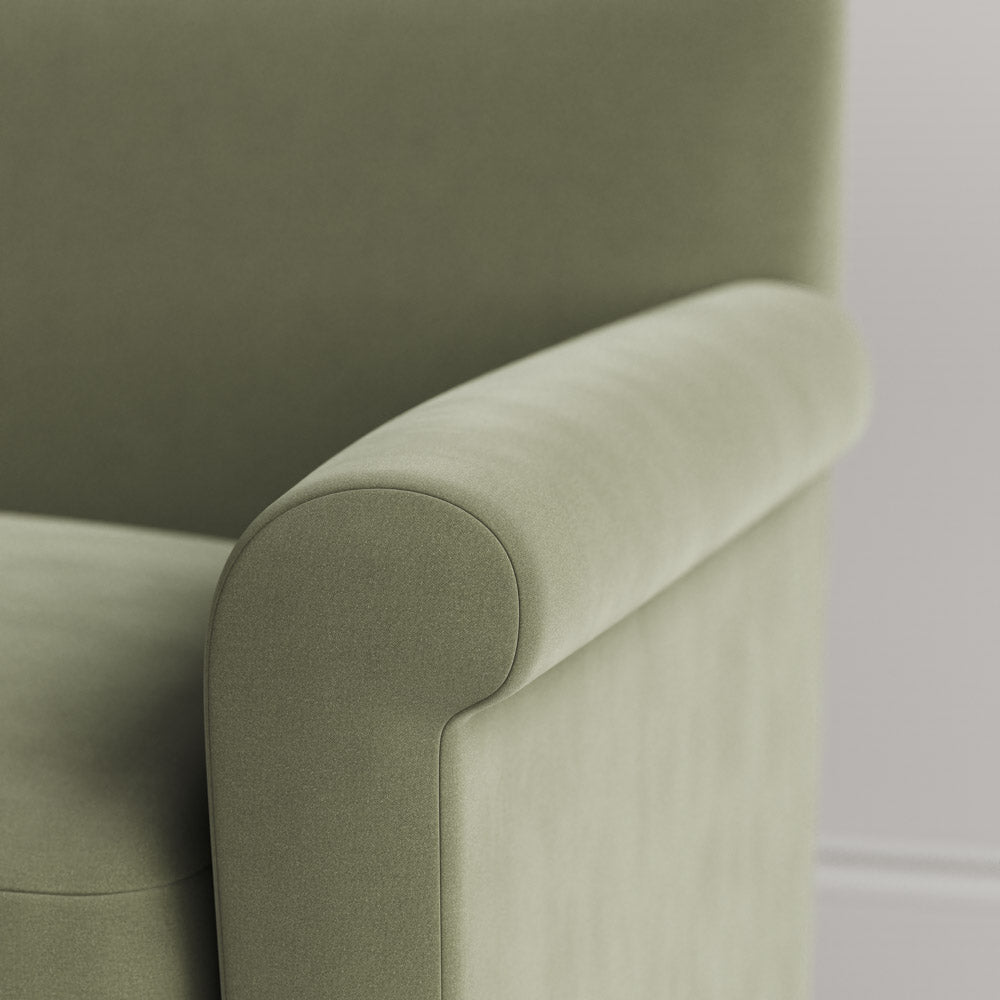 Idler 2 Seater Sofa in Intelligent Velvet Green Tea