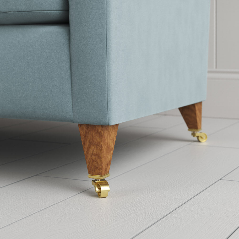 Idler Love Seat in Intelligent Velvet Mineral