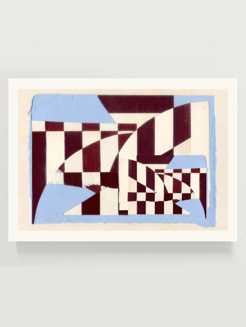 Lilas landscape format abstract print by Emily Forgot in lilac tones, limited edition