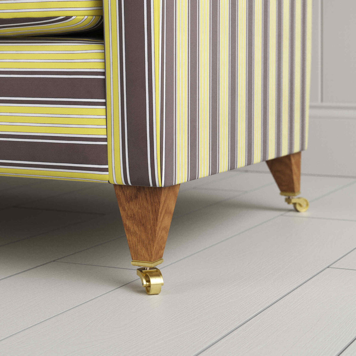 Idler 4 Seater Sofa in Regatta Cotton, Custard