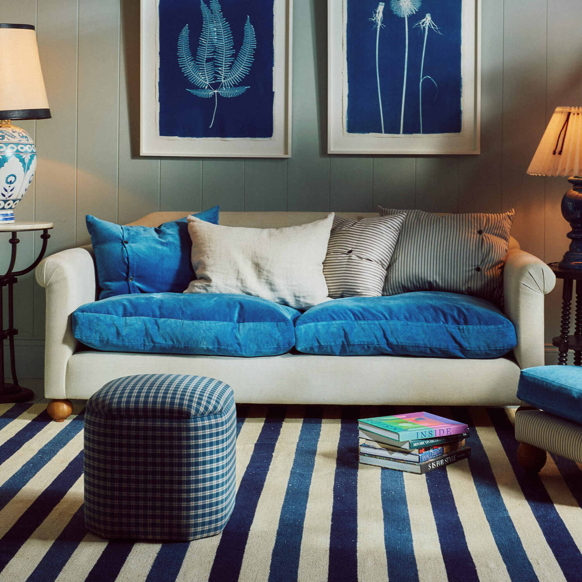 Dolittle 3 Seater Sofa in Intelligent Velvet Green Tea