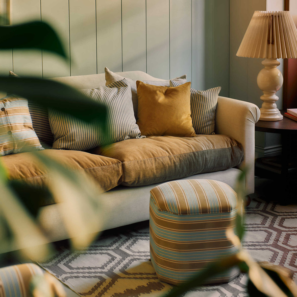 Dolittle 3 Seater Sofa in Intelligent Velvet Seaweed