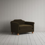 Dolittle Love Seat in Intelligent Velvet Seaweed