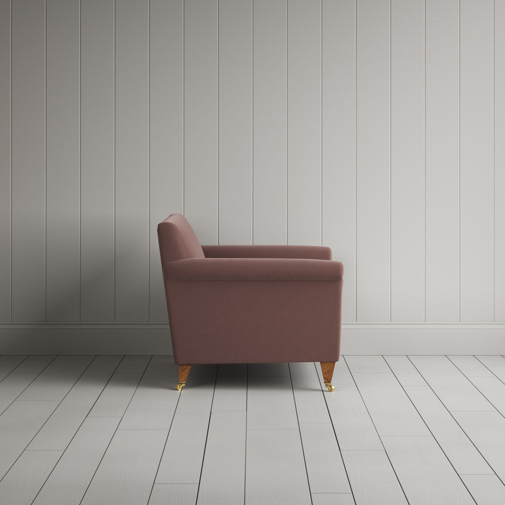 Idler Love Seat in Intelligent Velvet Dusky Pink