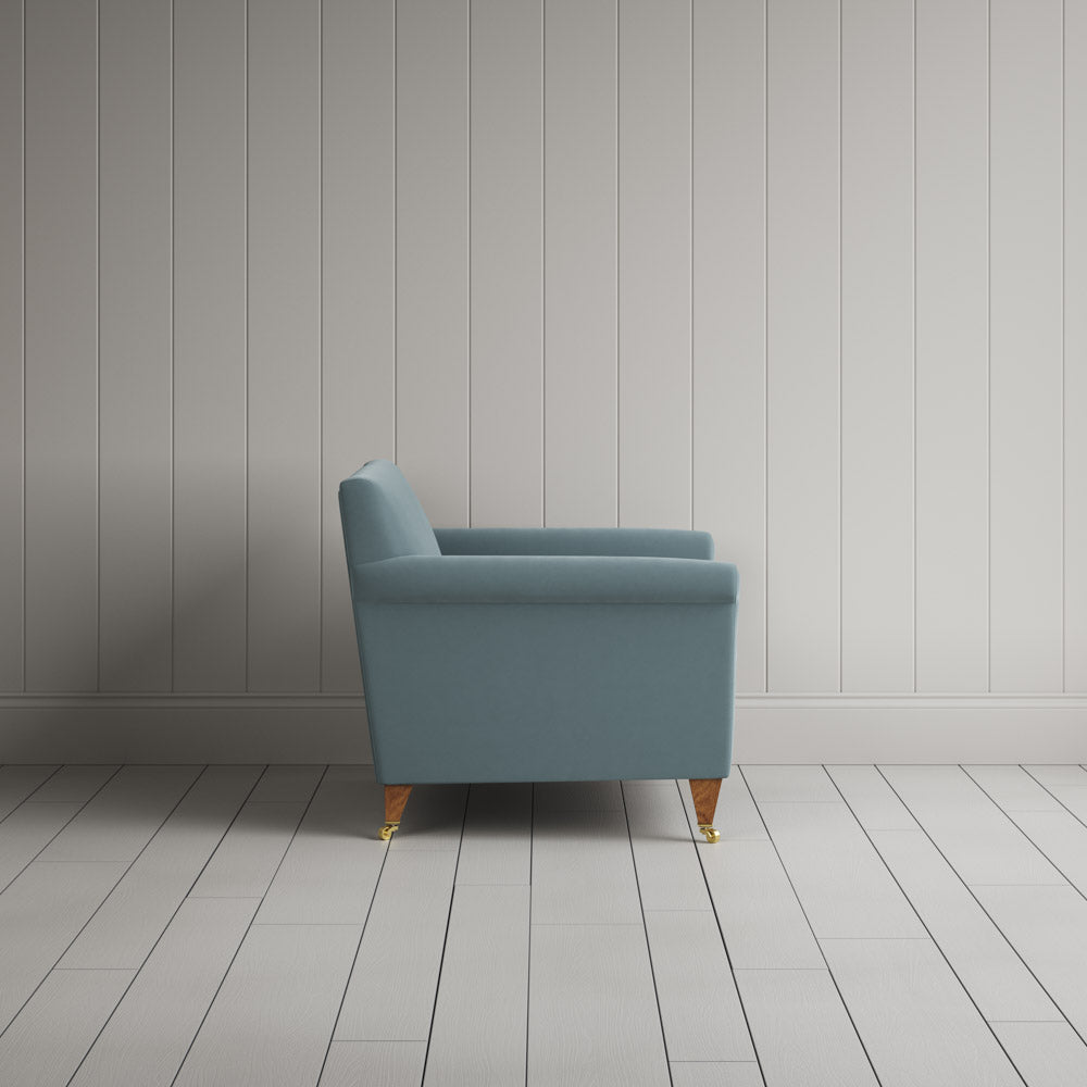 Idler Love Seat in Intelligent Velvet Mineral