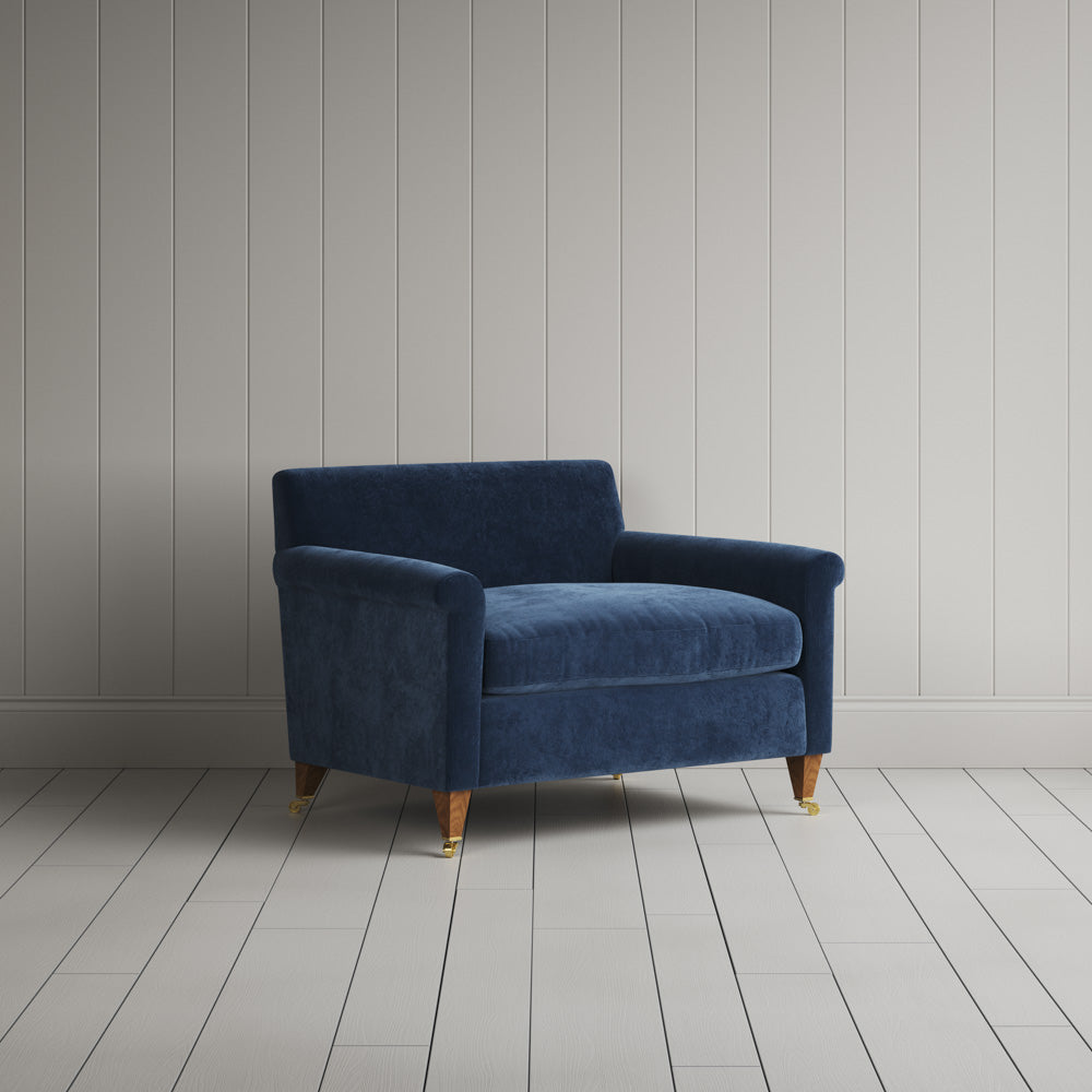 Idler Love Seat in Classic Corduroy Twilight Blue