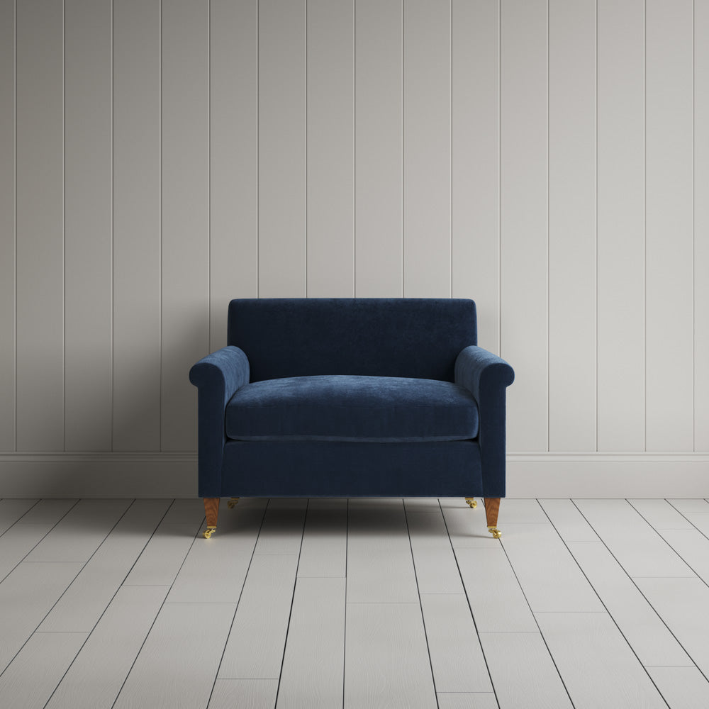 Idler Love Seat in Classic Corduroy Twilight Blue