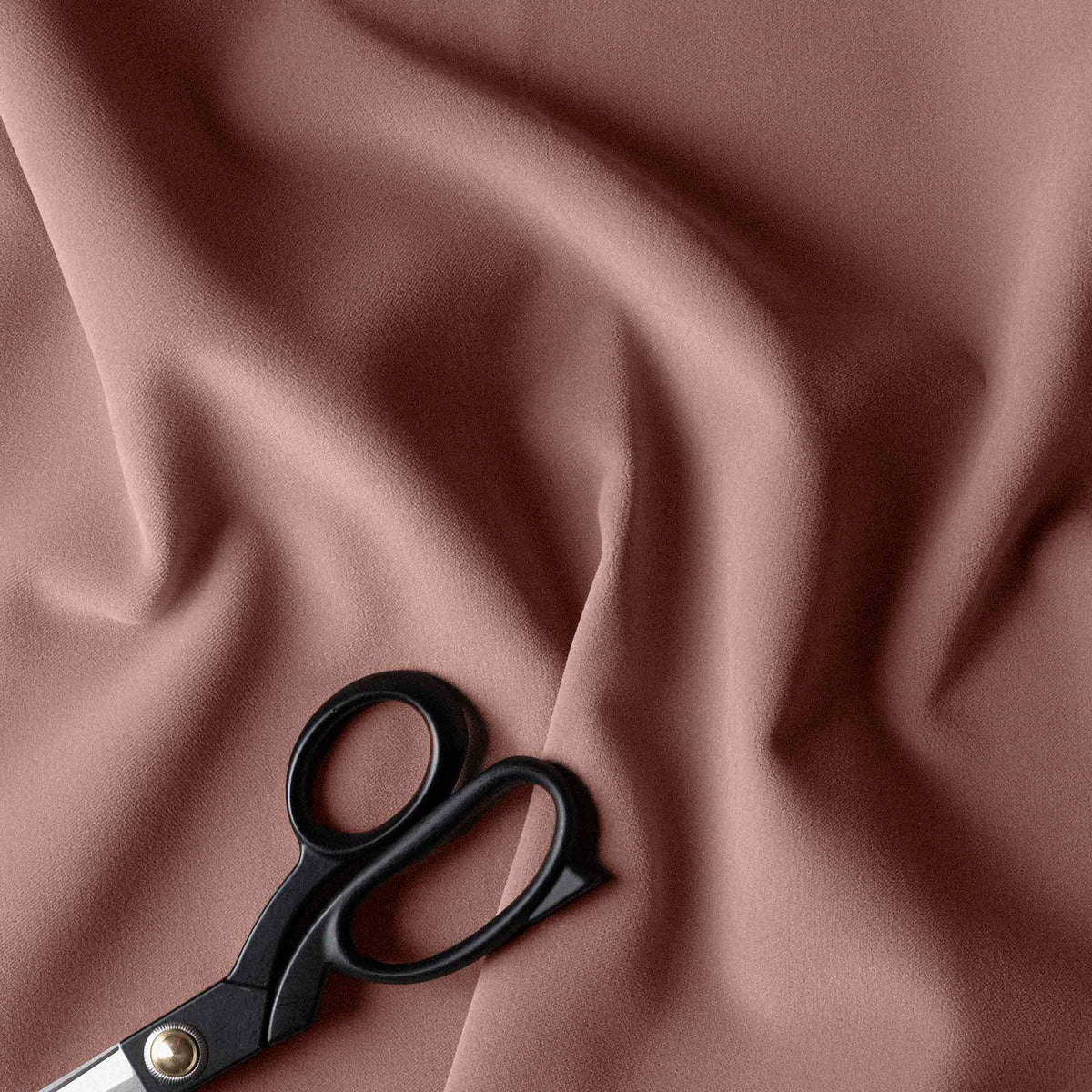 Hither Hexagonal Ottoman in Intelligent Velvet Dusky Pink