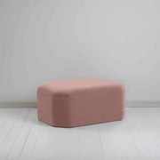 Hither Hexagonal Storage Ottoman in Intelligent Velvet Dusky Pink