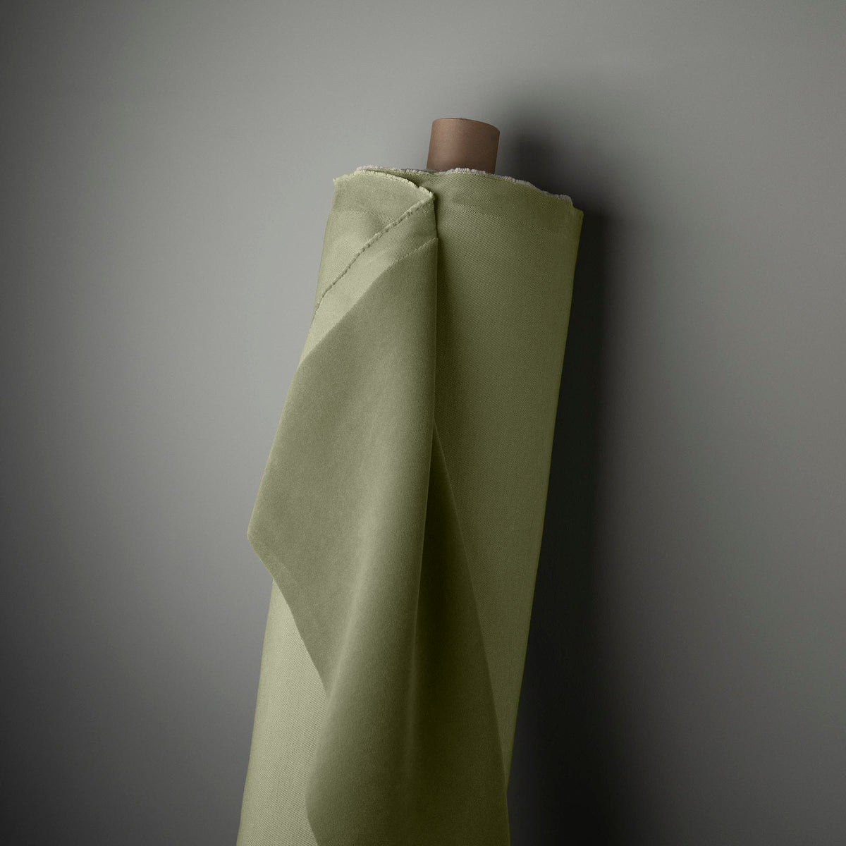 Hither Hexagonal Storage Ottoman in Intelligent Velvet Green Tea