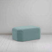 Hither Hexagonal Ottoman in Intelligent Velvet Mineral