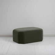 Hither Hexagonal Ottoman in Intelligent Velvet Seaweed