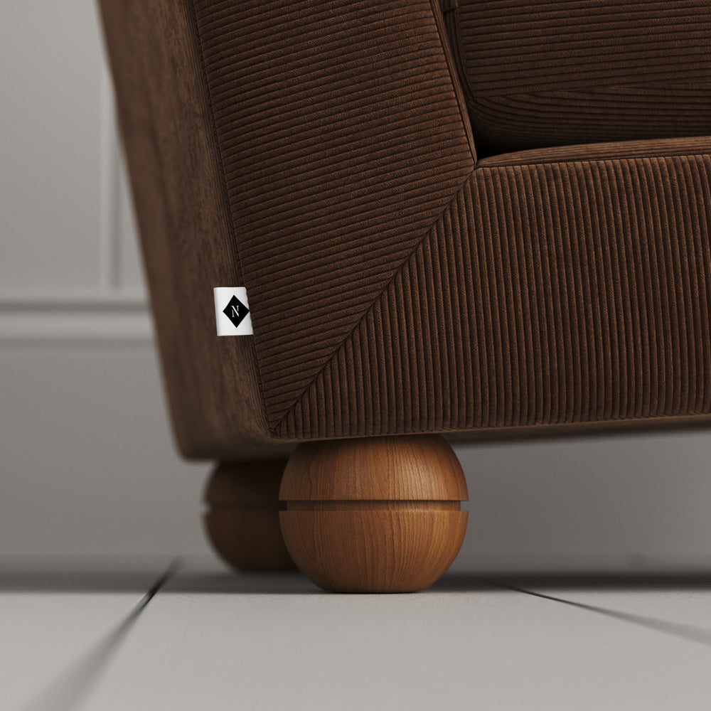 Perch Armchair in Classic Corduroy Tobacco