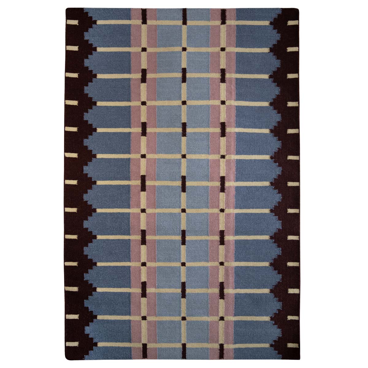 Corbie Flatweave Rug - Pigeon Blue