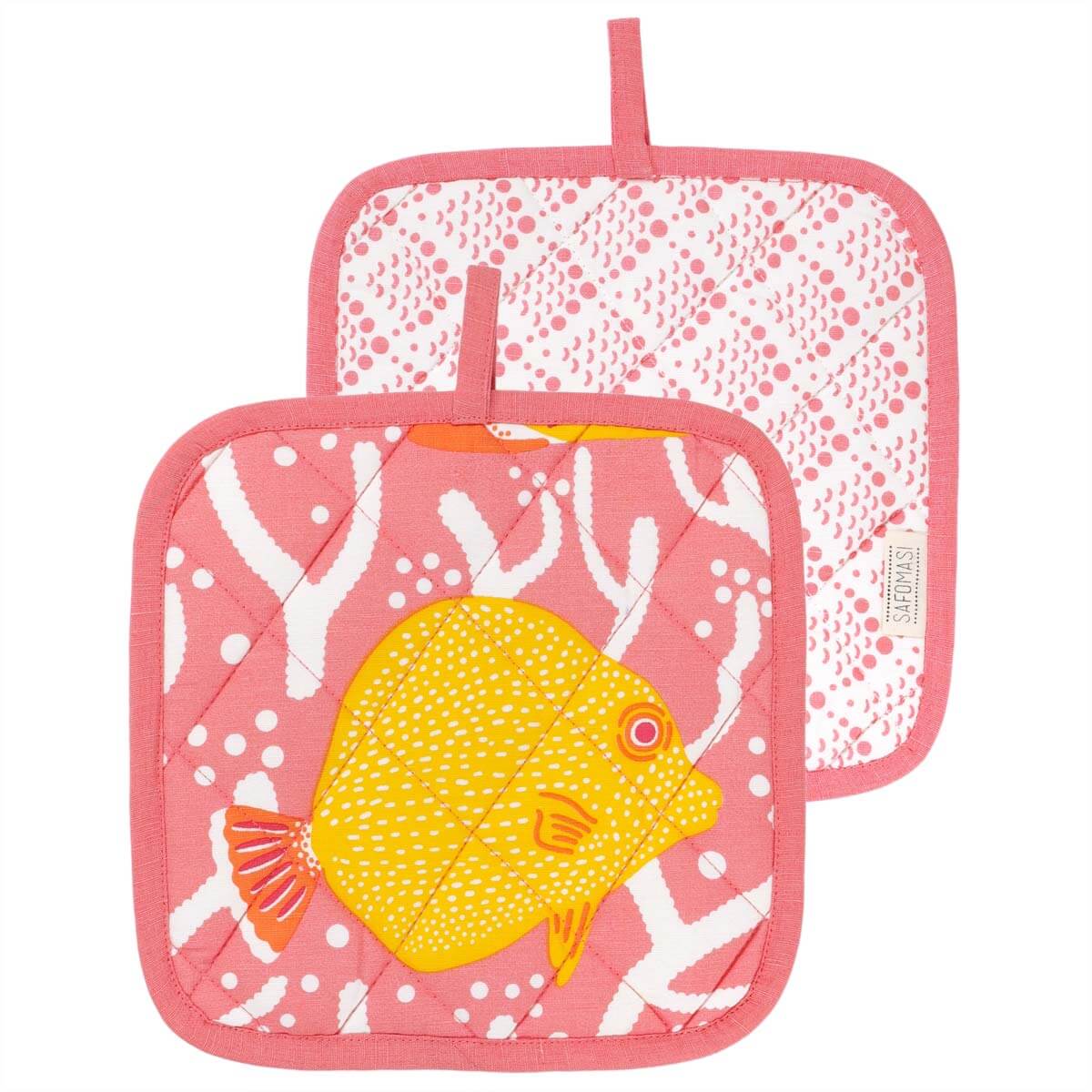 Pink Coral Reef Pot Holder