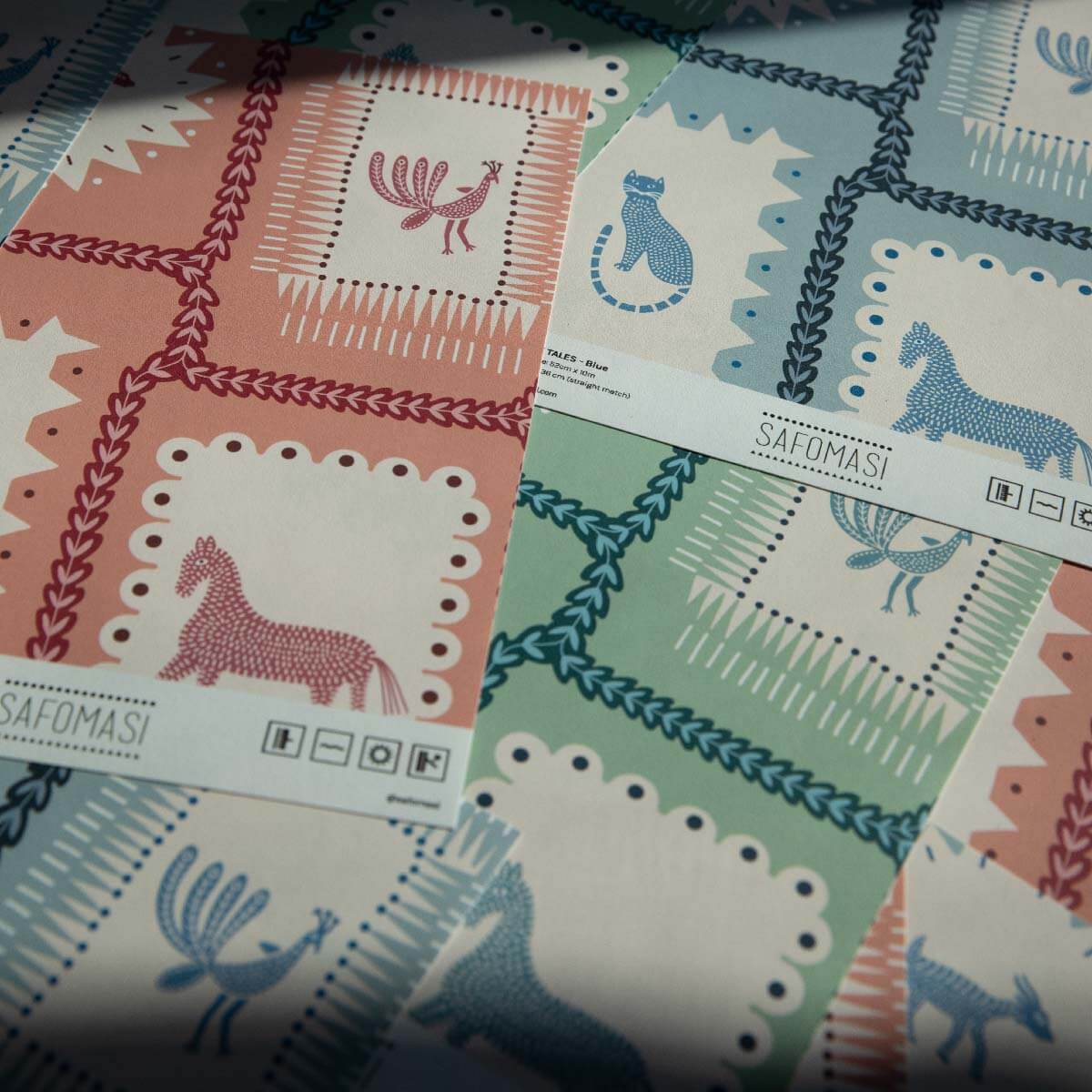 Folk Tales Wallpaper - Pistachio